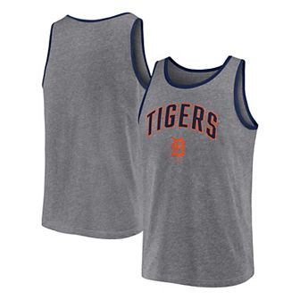 Men's Fanatics Branded Heather Gray Detroit Tigers Primary Tank Top