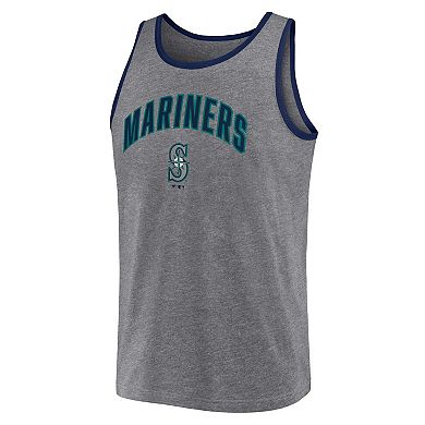 Men's Fanatics Branded Heather Gray Seattle Mariners Primary Tank Top
