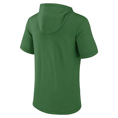 Men's Fanatics Branded  Green Oregon Ducks Primary Logo Hoodie T-Shirt