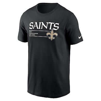 Men's Nike Black New Orleans Saints Division Essential T-Shirt
