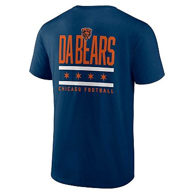 Men's Fanatics Branded  Navy Chicago Bears Home Field Advantage T-Shirt
