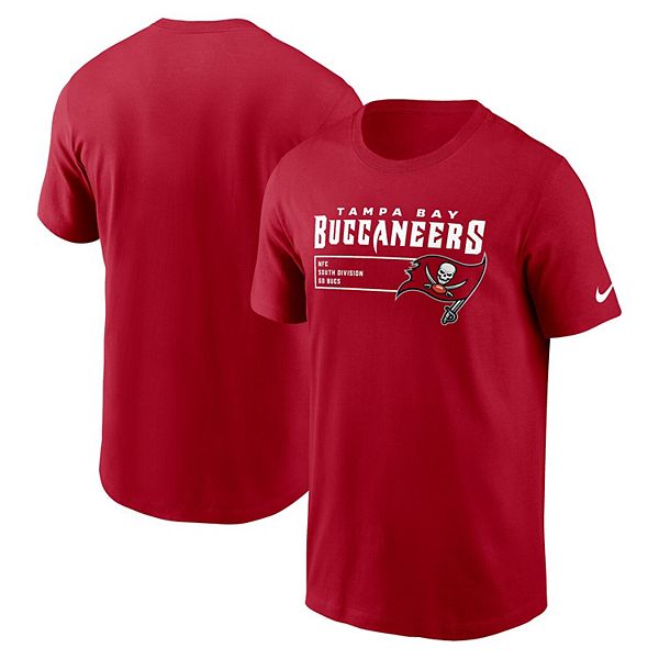 Men's Nike Red Tampa Bay Buccaneers Division Essential T-Shirt