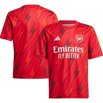 Youth adidas  Red Arsenal 2023/24 Pre-Match Top