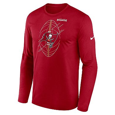 Men's Nike Red Tampa Bay Buccaneers Legend Icon Long Sleeve T-Shirt