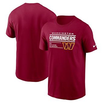 Men's Nike Burgundy Washington Commanders Division Essential T-Shirt