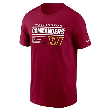 Men's Nike Burgundy Washington Commanders Division Essential T-Shirt