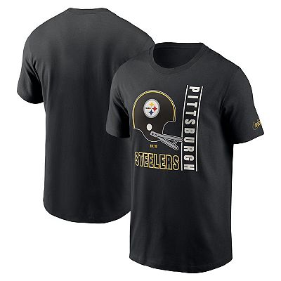 Men s Nike Black Pittsburgh Steelers Lockup Essential T Shirt