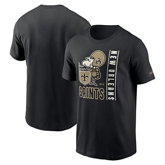 Men's Nike Black New Orleans Saints Lockup Essential T-Shirt