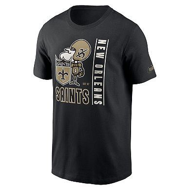 Men's Nike Black New Orleans Saints Lockup Essential T-Shirt