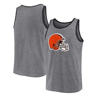 Men's Fanatics Heather Gray Cleveland Browns Primary Tank Top
