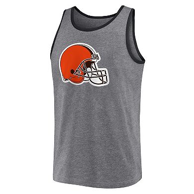 Men's Fanatics Branded  Heather Gray Cleveland Browns Primary Tank Top