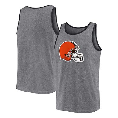 Men's Fanatics Branded Heather Gray Cleveland Browns Primary Tank Top