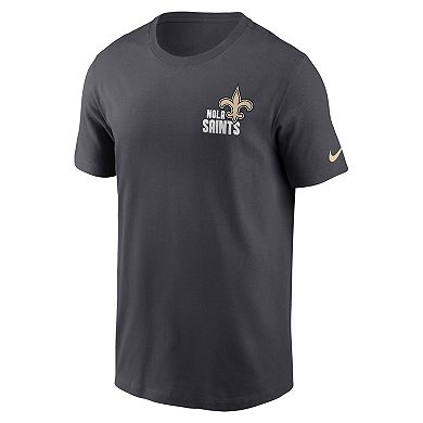 Men's Nike Anthracite New Orleans Saints Blitz Essential T-Shirt