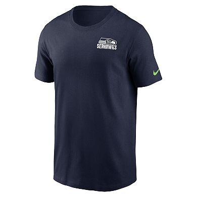 Men's Nike College Navy Seattle Seahawks Blitz Essential T-Shirt