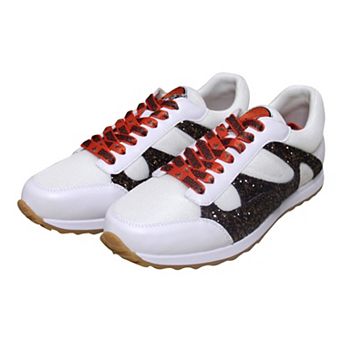 Women's Cuce Brown Cleveland Browns Glitter Sneakers