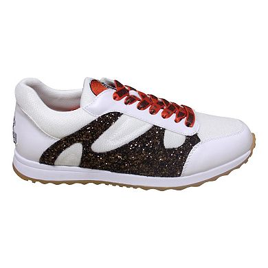 Women's Cuce Brown Cleveland Browns Glitter Sneakers