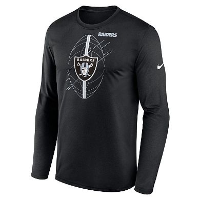 Men's Nike Black Las Vegas Raiders Legend Icon Long Sleeve T-Shirt