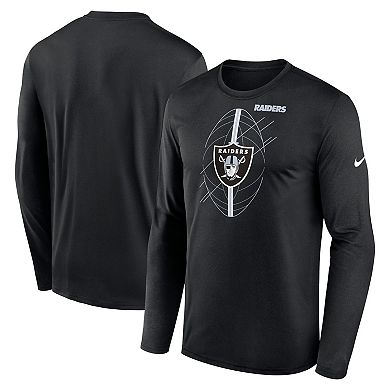 Men's Nike Black Las Vegas Raiders Legend Icon Long Sleeve T-Shirt