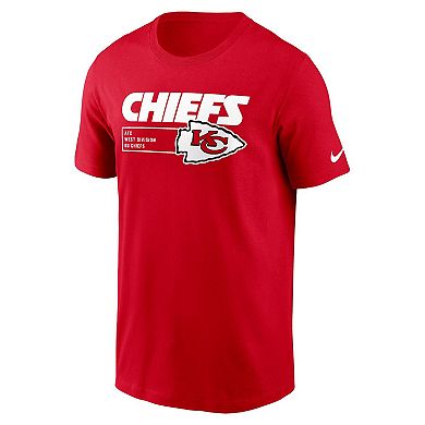 Men's Nike Red Kansas City Chiefs Division Essential T-Shirt