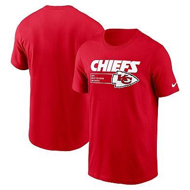 Men's Nike Red Kansas City Chiefs Division Essential T-Shirt