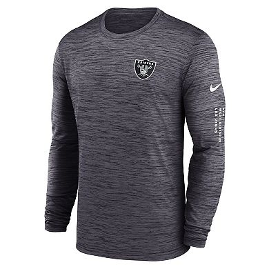 Men's Nike  Black Las Vegas Raiders Velocity Long Sleeve T-Shirt