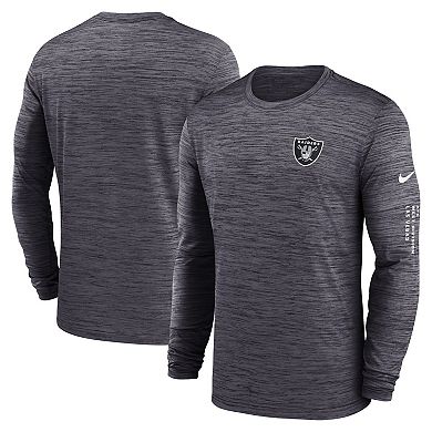 Men's Nike Black Las Vegas Raiders Velocity Long Sleeve T-Shirt