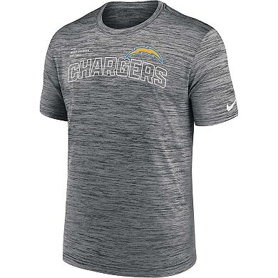 Men's Nike Anthracite Los Angeles Chargers Velocity Arch Performance T-Shirt