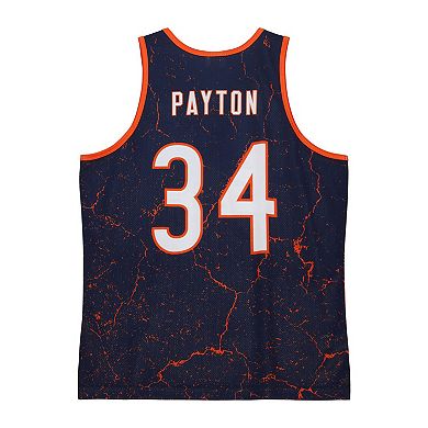 Men's Mitchell & Ness Walter Payton Navy Chicago Bears 1983 Player Burst Tank Top