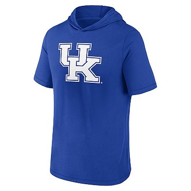 Men's Fanatics Branded Royal Kentucky Wildcats Primary Logo Hoodie T-Shirt
