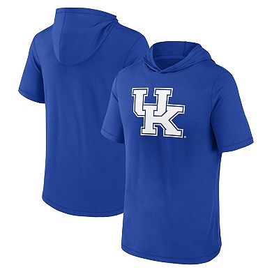 Men's Fanatics Branded  Royal Kentucky Wildcats Primary Logo Hoodie T-Shirt