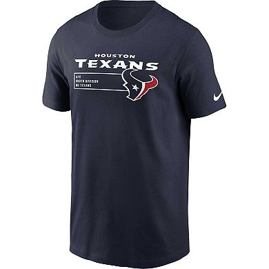 Men's Nike Navy Houston Texans Division Essential T-Shirt