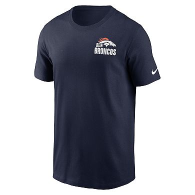 Men's Nike Navy Denver Broncos Blitz Essential T-Shirt