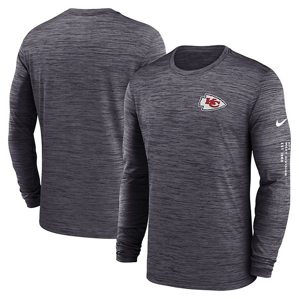 Nike Black Kansas City Chiefs Velocity Long Sleeve T-shirt in Blue