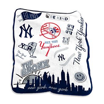 New York Yankees 50'' x 60'' Native Raschel Plush Throw Blanket