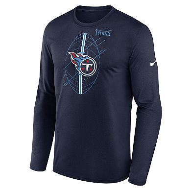 Men's Nike Navy Tennessee Titans Legend Icon Long Sleeve T-Shirt