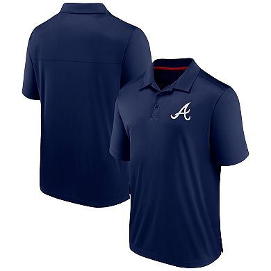 Men's Fanatics Branded Navy Atlanta Braves Fitted Polo