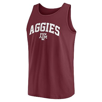 Men's Fanatics Branded Maroon Texas A&M Aggies Block Arch Tank Top