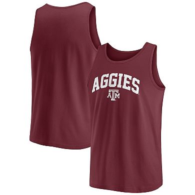 Men's Fanatics Branded  Maroon Texas A&M Aggies Block Arch Tank Top