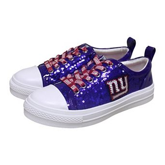 Women's Cuce Royal New York Giants Team Sequin Sneakers