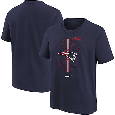 Youth Nike Navy New England Patriots Icon T-Shirt