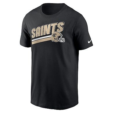 Men's Nike Black New Orleans Saints Essential Blitz Lockup T-Shirt
