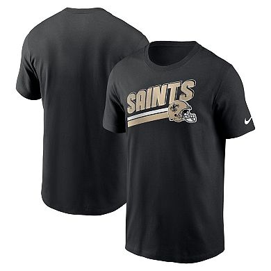 Men's Nike Black New Orleans Saints Essential Blitz Lockup T-Shirt