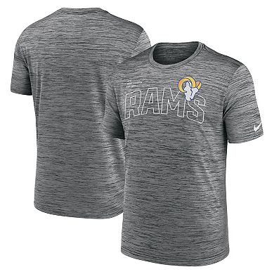 Men's Nike  Anthracite Los Angeles Rams Velocity Arch Performance T-Shirt