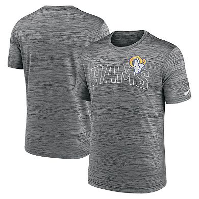 Men's Nike Anthracite Los Angeles Rams Velocity Arch Performance T-Shirt