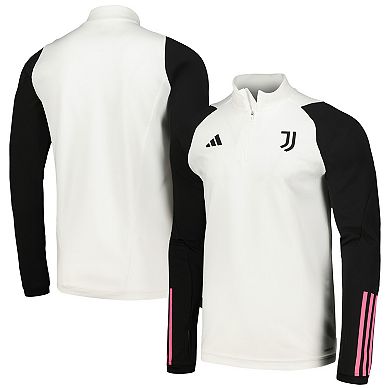 Men's adidas White Juventus 2023/24 Training Quarter-Zip Top