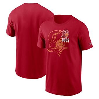 Men's Nike Red Tampa Bay Buccaneers Logo Essential T-Shirt