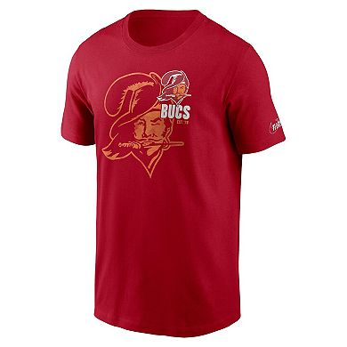 Men's Nike Red Tampa Bay Buccaneers Logo Essential T-Shirt