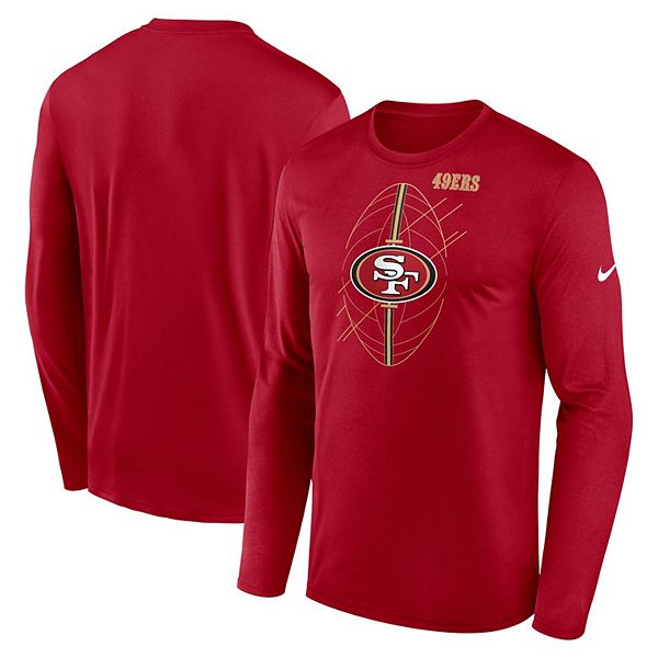 Men's Nike Scarlet San Francisco 49ers Legend Icon Long Sleeve T-Shirt