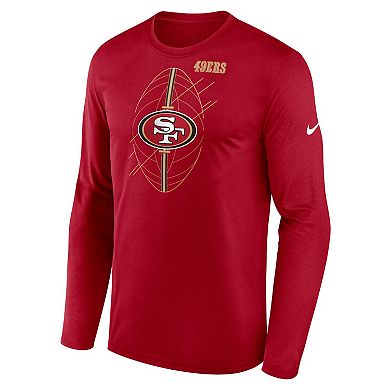 Men's Nike Scarlet San Francisco 49ers Legend Icon Long Sleeve T-Shirt