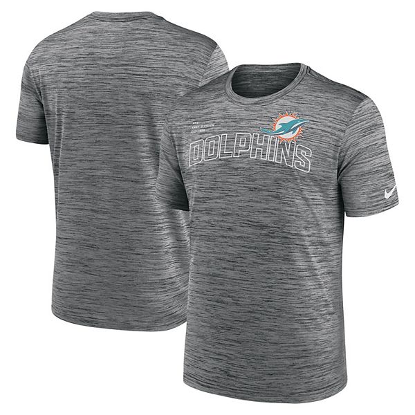 Men's Nike Anthracite Miami Dolphins Velocity Arch Performance T-Shirt